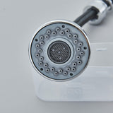 Chrome Kitchen Sink Mixer Taps Pull Out 360° Swivel Laundry Faucet Silver