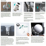 Hygiene Toilet Bidet Water Wash Clean Unisex Seat Attachment Sprayer Dual Nozzle