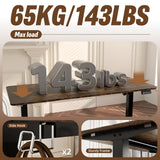 Electric Standing Desk Adjustable Sit Stand Computer Desk Walnut 140cm