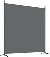 3-Panel Room Divider Living Room Bedroom Partition Privacy Protection Screen Room Separator Folding Dressing Wall Anthracite Fabric