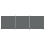 3-Panel Room Divider Living Room Bedroom Partition Privacy Protection Screen Room Separator Folding Dressing Wall Anthracite Fabric