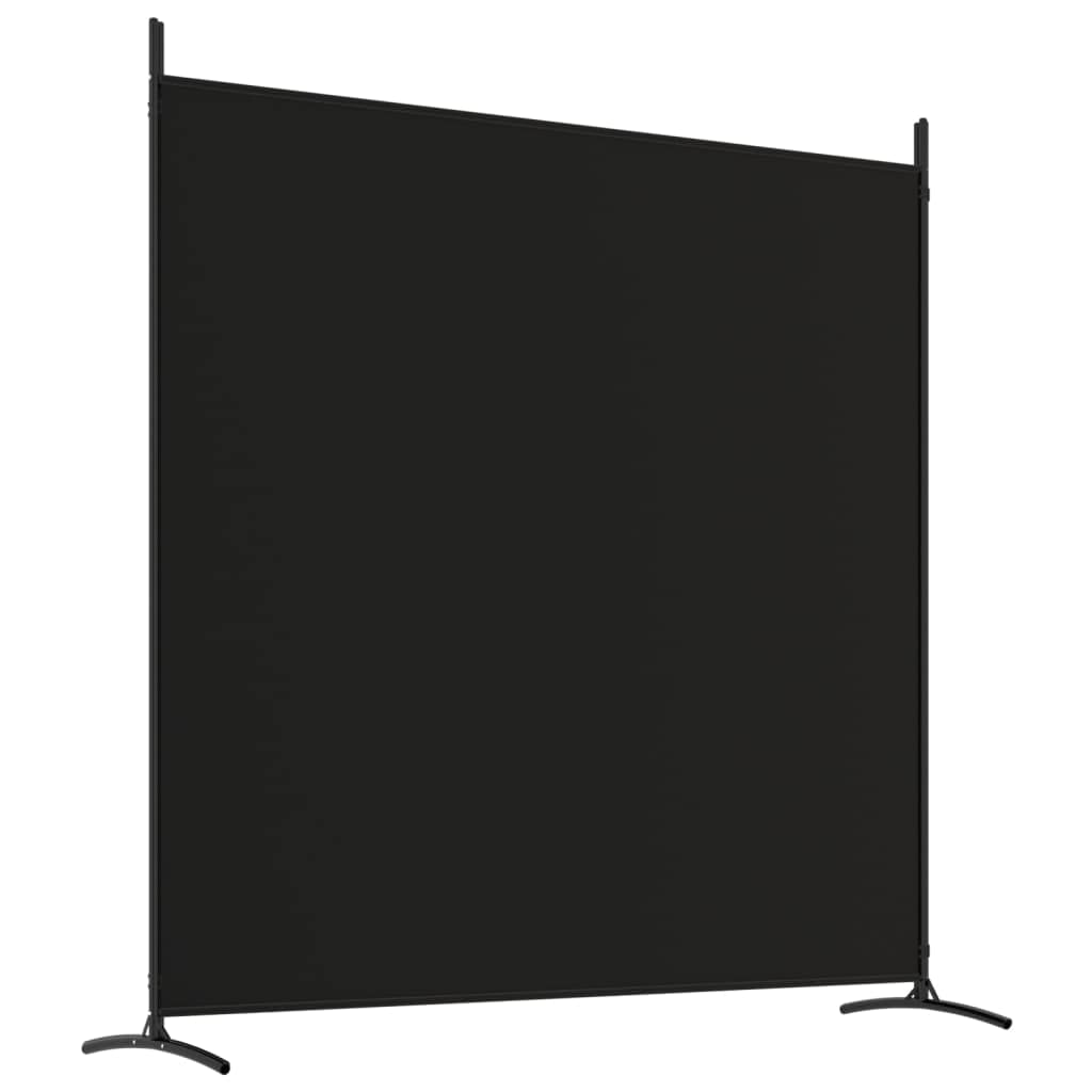 3-Panel Room Divider Living Room Bedroom Partition Privacy Protection Screen Room Separator Folding Dressing Wall Black Fabric