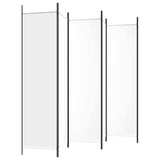 6-Panel Room Divider Living Room Bedroom Partition Privacy Protection Screen Room Separator Folding Dressing Wall White Fabric