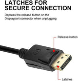 Displayport DP to HDMI Adapter Converter, TERSELY 4K x 2K @30Hz 3D Gold Plated 25cm / 0.8ft Display Port DP to HDMI Converter Cable Male to Female