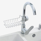 Sponge Holder Faucet Storage Rack Stainless Steel Drainer Sink Caddy Organizer for Kitchen Bathroom Accessories