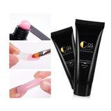 Poly Nail Gel Kit with 36W Nail Lamp 6pcs Builder Extension Gel Slip Solution Base Coat Top Coat Nail Art Design Manicure Tools Decorations