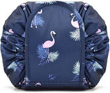 Portable Lazy Drawstring Makeup Bag (Flamingo)
