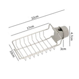 Sponge Holder Faucet Storage Rack Stainless Steel Drainer Sink Caddy Organizer for Kitchen Bathroom Accessories