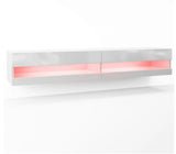 180cm Floating TV Stand Cabinet Wall Mounted Entertainment Unit with LED Lights