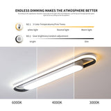 Modern LED Ceiling Light,28.3" Flush Mount Ceiling Lamp,50W Dimmable Metal Ceiling Chandelier Lighting Fixture for Living Room Bedroom Dining Room Office Hallway Aisle