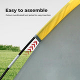 Camping Pickup Truck Tent 2 Person, Trayback UTE Cargo Tents Car Automotive Accessories Caravan Gear, Camp Tailgate SUV Self-Driving Waterproof Carry Bag Travel Hiking Short Bed