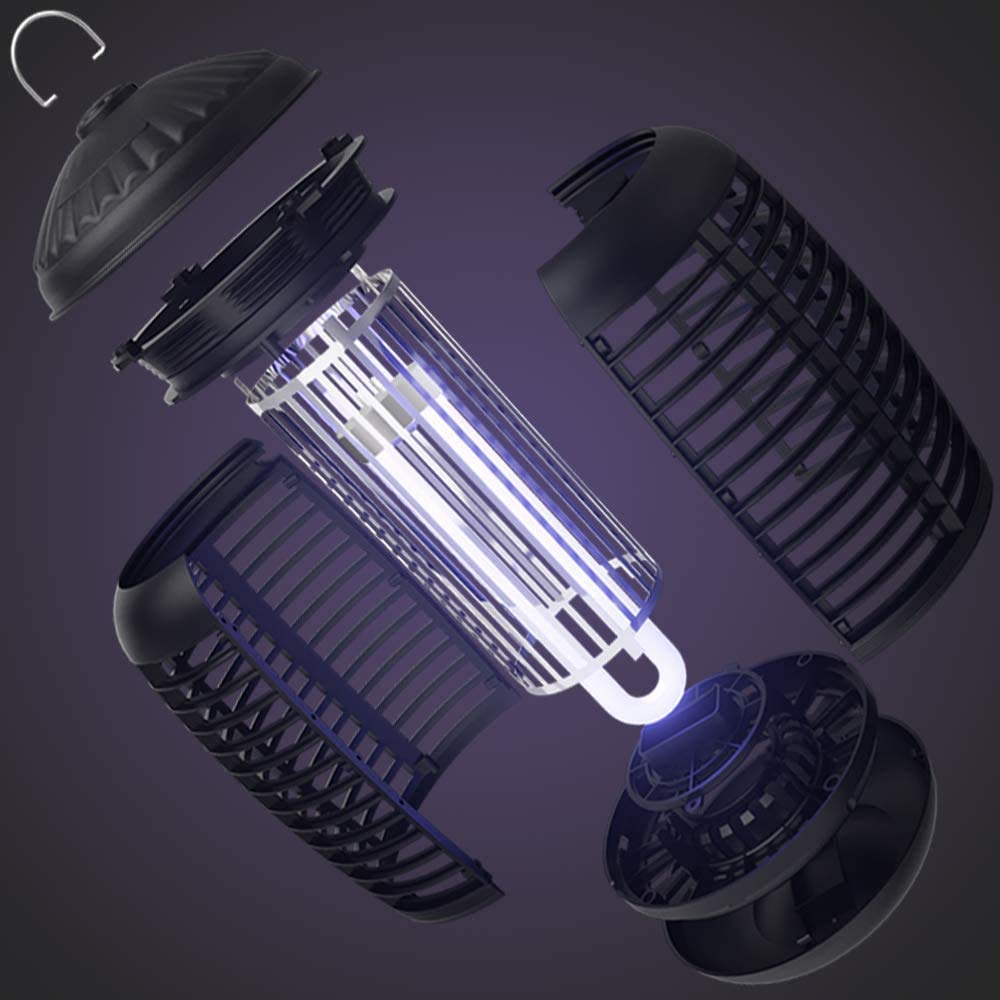 Pro Bug Zapper for Outdoor & Attractant - Effective 4000V Electric Mosquito Zappers/Killer - Insect Fly Trap, Waterproof Indoor and outdoor - Electronic Light Bulb Lamp for Backyard, Large