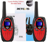 Retevis RT628 Kids Walkie Talkies 8 Channel FRS Toy for Kids Uhf FRS 2 Way Radio Toy(Red, 2 Pack)