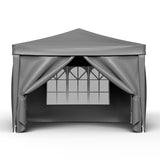 Gazebo Outdoor Camping Wedding Tent Side w/Wall & Window Folding Canopy