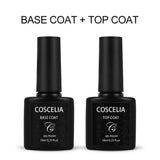 Poly Nail Gel Kit with 36W Nail Lamp 6pcs Builder Extension Gel Slip Solution Base Coat Top Coat Nail Art Design Manicure Tools Decorations