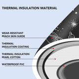 Portable Bathtub Foldable Soaking Bath Tub Thickening to Keep Temperature, Freestanding Bathtub for Adults, Home Bathroom Spa Hot Ice Bath Easy to Install, 43"x 25"x 20", Black