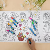 Children's Drawing Roll,2Pcs 300 * 30cm,Coloring Paper Roll for Kids, Drawing Paper Roll, DIY Art Drawing Art Paper Coloring Book Paper, Drawing Art Sketch Painting,Painting Filling Paper