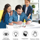 Children's Drawing Roll,2Pcs 300 * 30cm,Coloring Paper Roll for Kids, Drawing Paper Roll, DIY Art Drawing Art Paper Coloring Book Paper, Drawing Art Sketch Painting,Painting Filling Paper