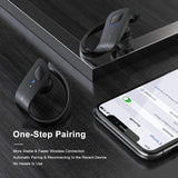 Axloie Wireless Earbuds, Bluetooth 5.0 Headphones True Wireless Premium Deep Bass IPX7 Waterproof 35H Playtime in-Ear TWS Stereo Earphones with Charging Case for Sport Running Gym Workout (BlackUpgraded)