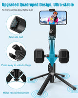 Selfie Stick Phone Tripod Stand, 55"/140cm Small Selfie Stick Tripod with Remote, for iPhone/GoPro/Android/Insta360, Phone Stand for Video Recording/Travel with Camera Connector Kit