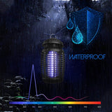 Pro Bug Zapper for Outdoor & Attractant - Effective 4000V Electric Mosquito Zappers/Killer - Insect Fly Trap, Waterproof Indoor and outdoor - Electronic Light Bulb Lamp for Backyard, Large