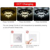 Crystal LED Ceiling Light, Ceiling Crystal Lamp Stainless Steel K9 Modern Flush Mount Lights Fixture 2 Layers Round Chandelier Ceiling Lamp for Dining Room Living Room Bedroom