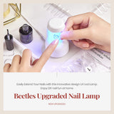 Mini Nail LED Lamp, Innovative Gel Nail Lamp with Smart Sensor for Easy and Fast Nal Extension System, Manicure UV LED Light for Gel Nail Art Flash Curing Lamp DIY Nail Art