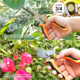 Garden Tool Set, Stainless Steel Heavy Duty Gardening Tool Set, with Non-Slip Rubber Grip, Storage Tote Bag, Outdoor Hand Tools, Ideal Garden Tool Kit Gifts for Women and Men