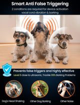 Dog Bark Collar, Rechargeable Smart Barking Collar with 5 Sensitivity Levels, IPX7 Waterproof Anti Barking Training Collar for Large Medium Small Dogs, No Shock Bark Collar