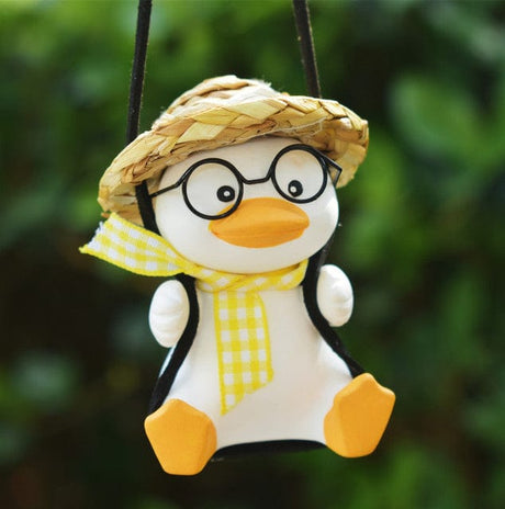 Super Cute Swing Duck Mirror Hanging Car Interior Accessories