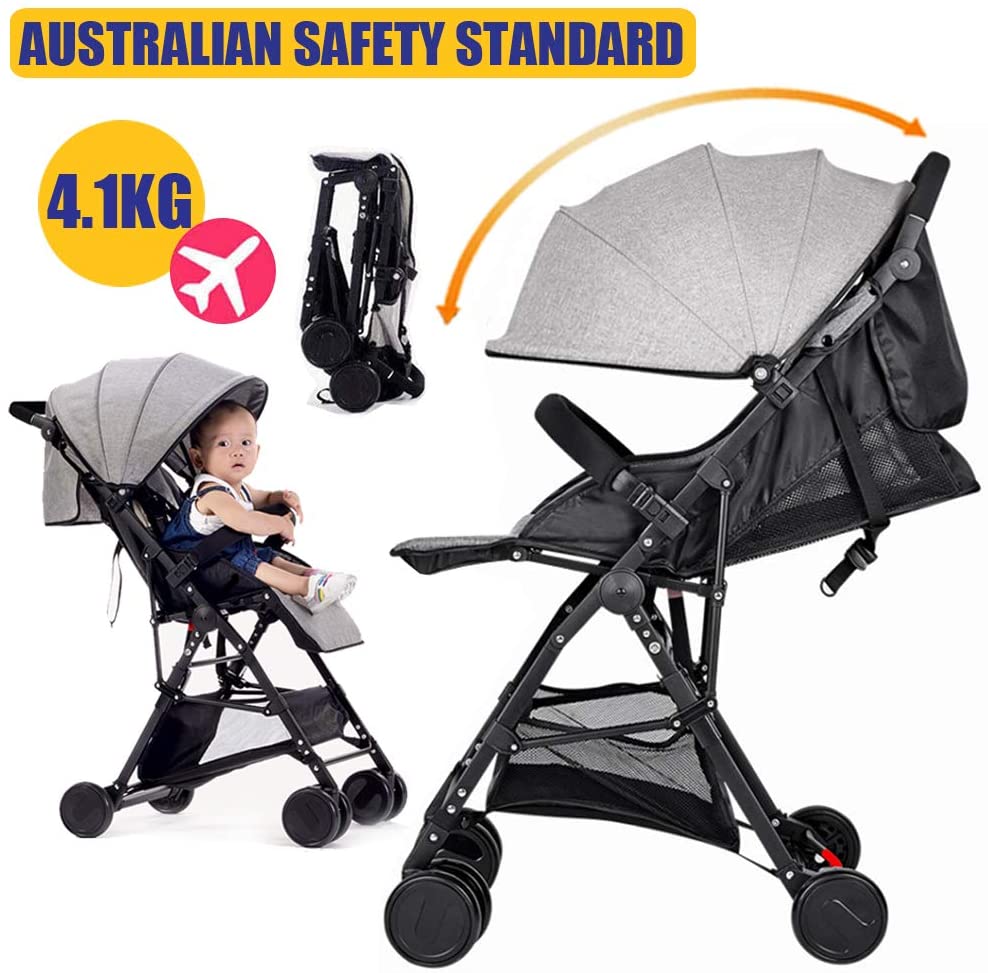 Baby Safe City Tour Stroller Carriage Pram Compact Lightweight Folding ...