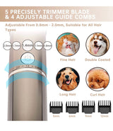 Dog Clippers for Grooming Cordless Pet Hair Clipper Professional Trimmer Supplies