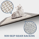 Kitchen Floor Mats, Anti Slip Kitchen Sink Absorbent Rugs and Mats, Non Skid Kitchen Floor Mat, Non Slip Standing Mat Washable (Grey)