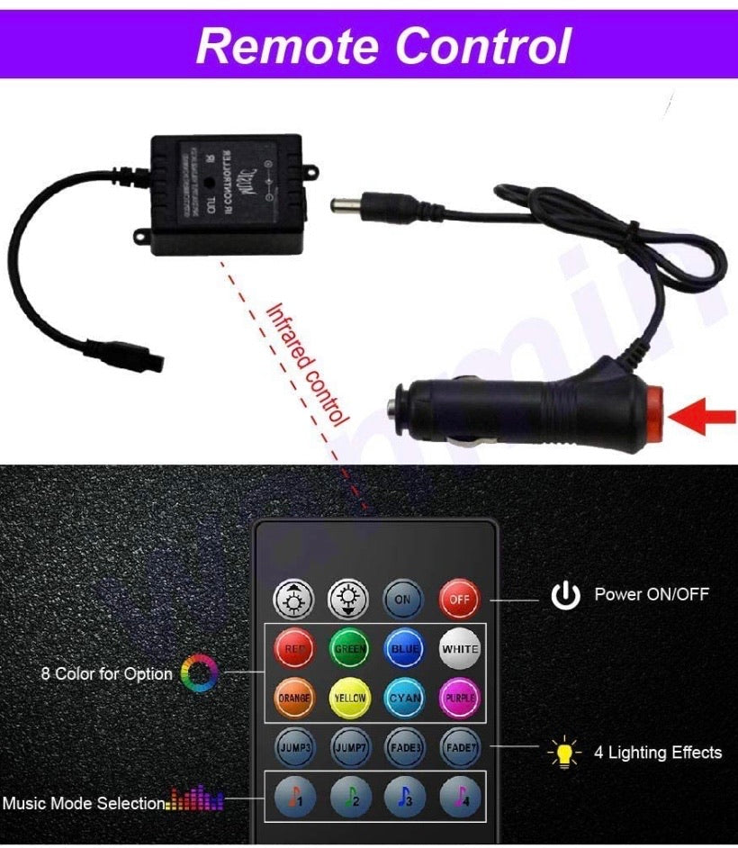 Car Interior Light Strip Kit