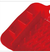 Umbra Tub Dish Drying Rack – Lightweight Self-Draining Dish Rack for Kitchen Sink and Counter at Home, RV or Motorhome, Red Kitchen