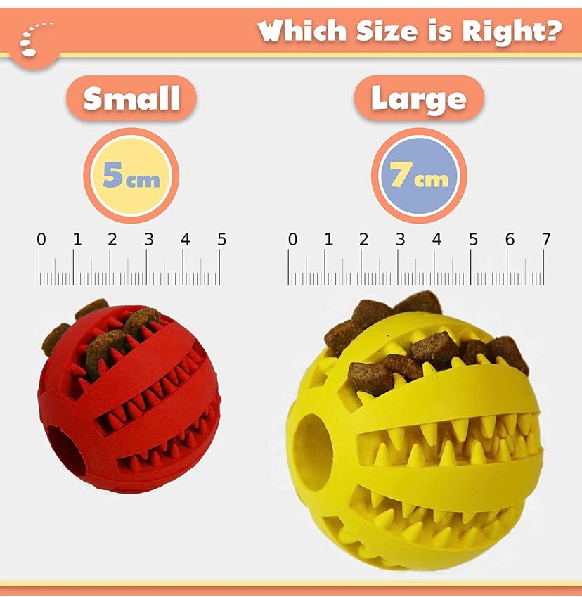Dog Food Treat Interactive Puzzle Ball