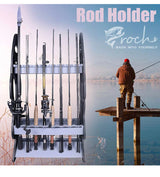 16 Fishing Rod Holder Storage Rack