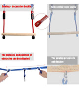 Ninja Warrior Line Hanging Obstacle Course for Kids