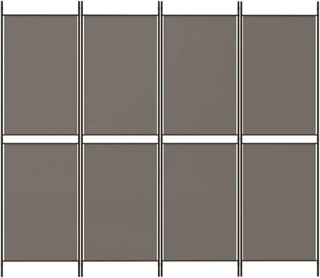 4-Panel Room Divider Living Room Bedroom Partition Privacy Protection Screen Room Separator Folding Dressing Wall Anthracite Fabric