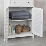Freestanding Storage Cabinet with Doors/Drawer