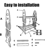 16 Fishing Rod Holder Storage Rack