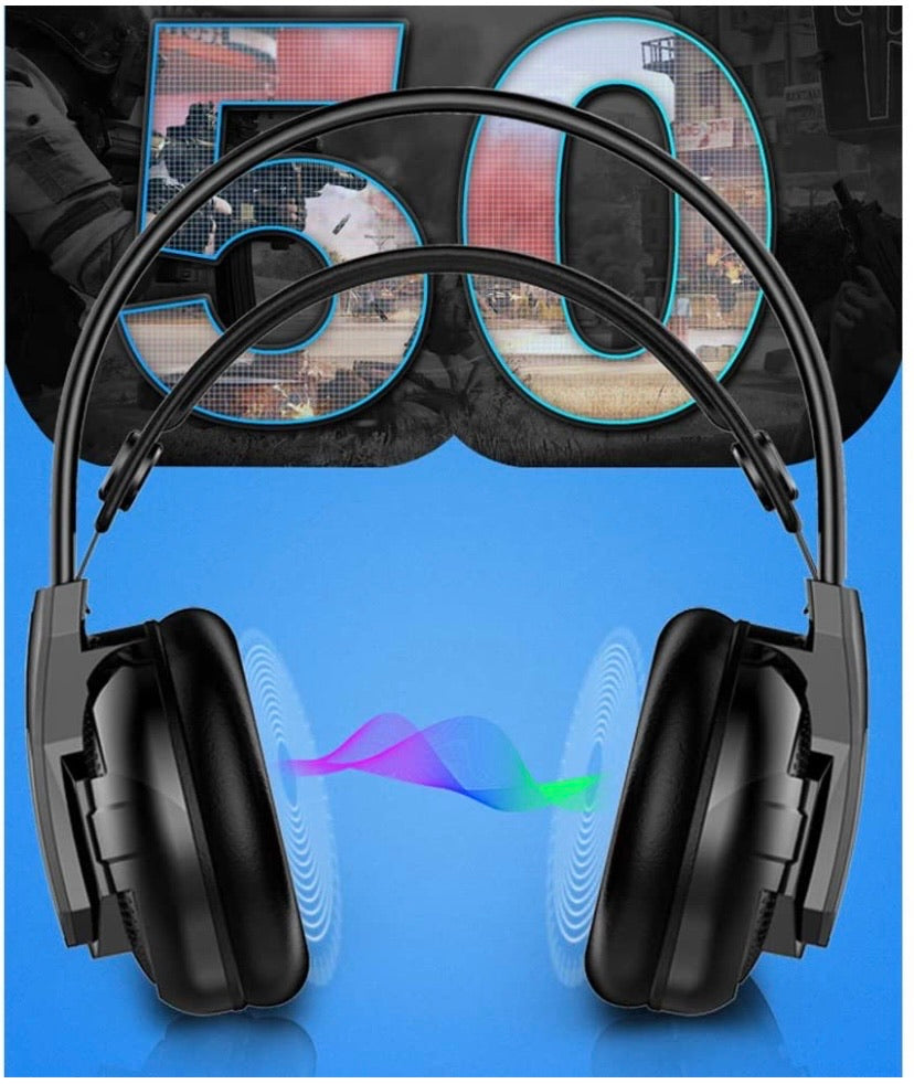 Proxima Direct Gaming Headset Headphone, headset with microphone&LED Light For Laptop Computer, PS4,Cellphone, 3.5mm Stereo Wired Over Ear Gaming Headset Comatible with PC/Laptop/Xbox 360/Xbox One