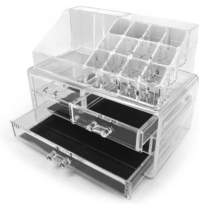 Seashell Acrylic Cosmetic Organizer Makeup Storage Case