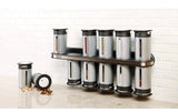 Zero Gravity Magnetic Spice Rack with 12 Canisters