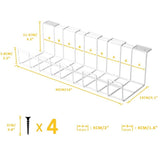 2 Packs Cable Management Tray
