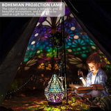 Bohemian Style Polar Star Large Floor Lamp Led Colorful Diamond Lights Projection Lamp Projector Night Light Star Large Lamp