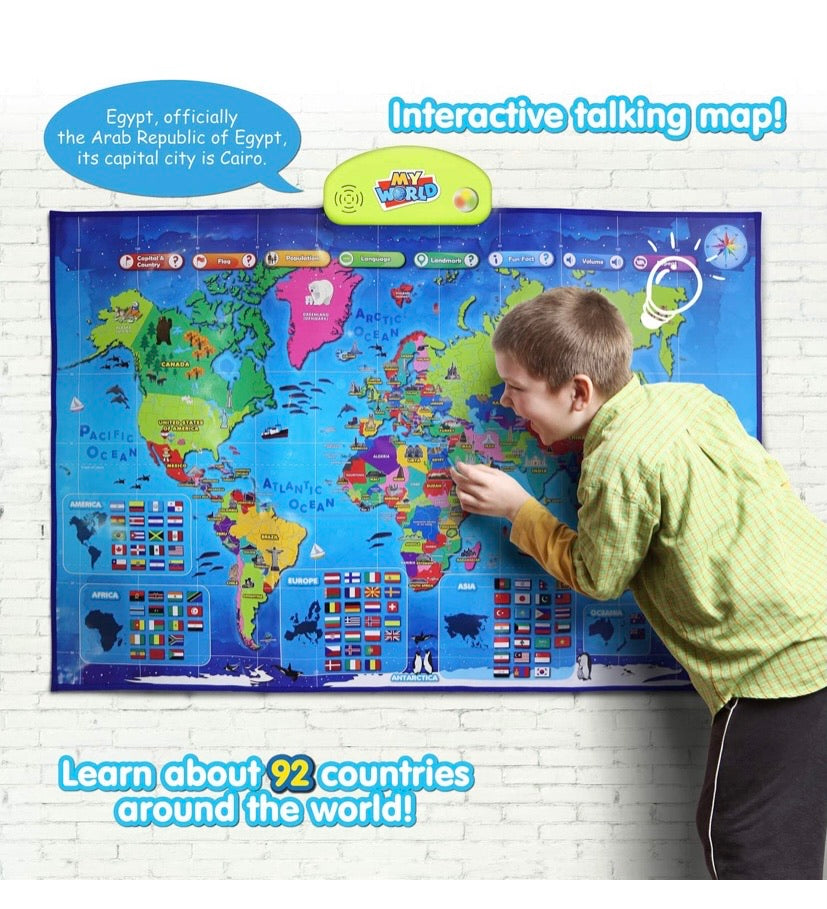 BEST LEARNING i-Poster My World Interactive Map