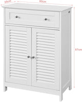 Freestanding Storage Cabinet with Doors/Drawer