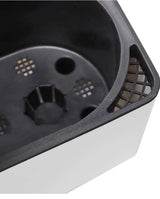 Rectangle Self Watering Planter Pots Window Box 40 cm Indoor Home Garden Modern Decorative Planter Pot for All House Plants Flowers Herbs (1, White(14x40 cm))