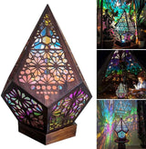Bohemian Style Polar Star Large Floor Lamp Led Colorful Diamond Lights Projection Lamp Projector Night Light Star Large Lamp